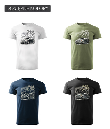 Chrysler Town and Country, Herren Weiss Auto-T-Shirt REGULAR