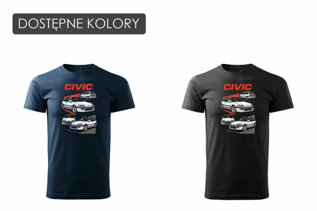 Honda Civic 4 IV Legenden Herren T-Shirt navy blau REGULAR