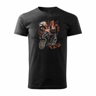 Honda SH125i SH 125 i Herren Schwarz Motorrad Motorrad-T-Shirt