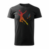 Herren Badminton Shirt schwarz REGULAR