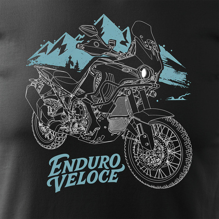 MV Agusta Enduro Veloce Herren Schwarz Motorrad Motorrad-T-Shirt