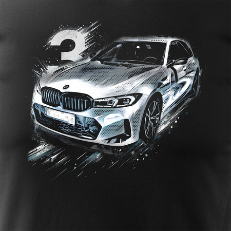 BMW 3er M3 Herren Auto-T-Shirt schwarz REGULAR