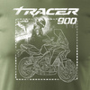 Yamaha Tracer 9 900 Herren Khaki Motorrad Motorrad-T-Shirt