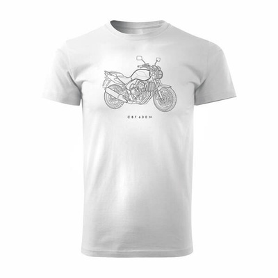 Honda CBF 600 N Herren weiss Motorrad-T-Shirt REGULAR