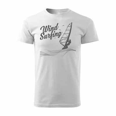 Herren Windsurfing T-Shirt weiß REGULAR