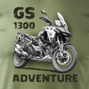 Motorrad-T-Shirt mit Motorrad BMW GS R 1300 ADVENTURE Herren khaki REGULAR