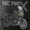 Honda NC 750 X NC750X Herren schwarz Motorrad-T-Shirt REGULAR