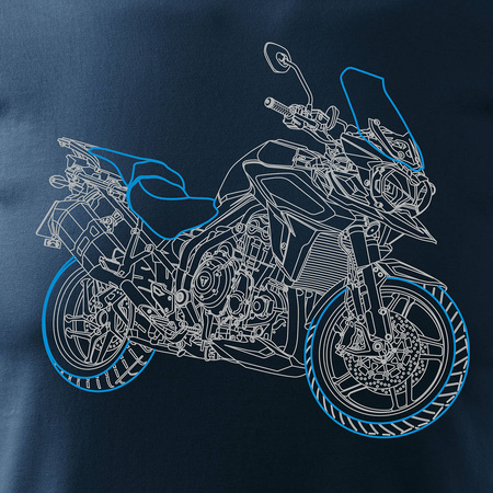 Ausverkauf - Triumph Tiger Herren marineblau REGULAR Motorrad Motorradtrikot
