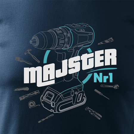 T-Shirt Vorarbeiter Vorarbeiter Schreiner Mechaniker Herren marineblau REGULAR