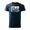 T-Shirt mit Berge wandern Tatra Rysy Rysy Herren Trekking navy blau REGULAR