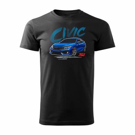 Honda Civic SI Herren T-Shirt Schwarz REGULAR