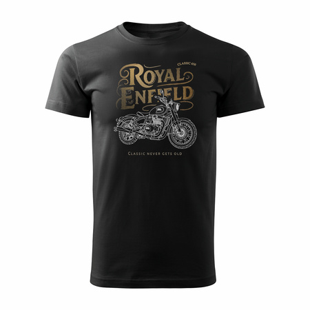 Royal Enfield Classic 650 Legend Herren Schwarz Motorrad Motorrad-T-Shirt