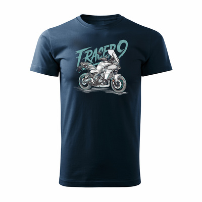 Yamaha Tracer 9 900 Herren marineblau Motorrad Motorrad-T-Shirt