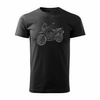 Moto Guzzi V85 Stroke Herren-Motorrad-T-Shirt schwarz REGULAR