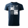 Motorrad-T-Shirt mit Motorrad BMW GS 1250 ADVENTURE Herren navy blau REGULAR