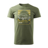 Ausverkauf - T-Shirt mit Skoda 110 R PRL Legende Auto Herren khaki REGULAR