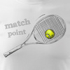 Herren Tennis Racquetball Shirt weiß REGULAR