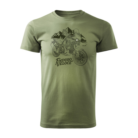 MV Agusta Enduro Veloce Herren Khaki Motorrad Motorrad-T-Shirt