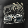 Chrysler Town and Country, Herren Schwarz Auto-T-Shirt REGULAR