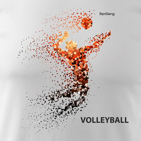 Volleyball Herren-Shirt weiß REGULAR