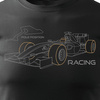 Sale - Herren Formel 1 F1 Formel Auto T-shirt schwarz SLIM