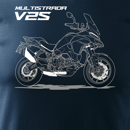 Ducati Multistrada V2S Herren marineblau REGULAR Motorrad-T-Shirt