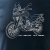 CF MOTO MT800 Herren marineblau Motorrad Motorrad-T-Shirt