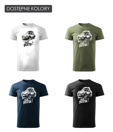 VW Beetle Buckel Auto T-Shirt Herren Khaki REGULAR