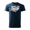 T-Shirt mit Auto groß Fiat 125p FSO PRL Herren navy blau REGULAR