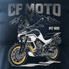 Ausverkauf - CF MOTO MT800 Herren marineblau Motorrad Motorrad-T-Shirt