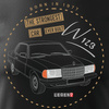 Mercedes Barrel E W123 Herren Automobil-T-Shirt schwarz REGULAR