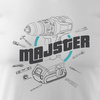 T-Shirt Vorarbeiter für Handwerker Schreiner Mechaniker Männer weiß REGULAR