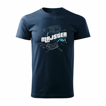 T-Shirt Vorarbeiter Vorarbeiter Schreiner Mechaniker Herren marineblau REGULAR