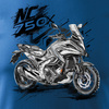 Honda NC 750 X NC750X Herren-Motorrad-T-Shirt blau REGULAR