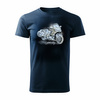 Honda Goldwing Herren Motorrad Motorrad-T-Shirt navy blau