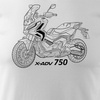 Honda X-ADV XADV 750 Herren-Motorrad-T-Shirt weiß REGULAR