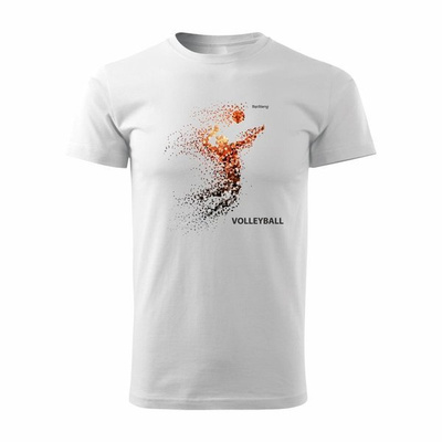 Volleyball Herren-Shirt weiß REGULAR