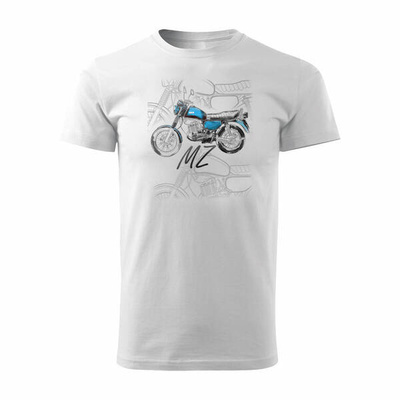 MZ ETZ 150 Herren weiss REGULAR Motorrad-T-Shirt