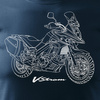 Verkauf - Suzuki V-strom Vstrom DL 650 XT Herren marineblau Motorrad T-Shirt REGULAR