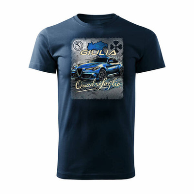 Alfa Romeo Giulia Quadrifoglio Herren navyblau REGULAR Auto-T-Shirt