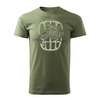 Sale - Junak Herren khaki REGULAR Motorrad-T-Shirt mit Junak-Motorrad