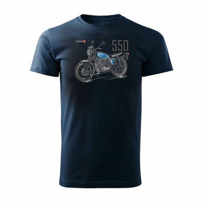 Honda 550 four legend Herren marineblau REGULAR Motorrad-T-Shirt