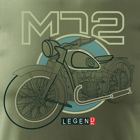 M72 Dnepr Ural Herren khaki REGULAR Motorrad-T-Shirt