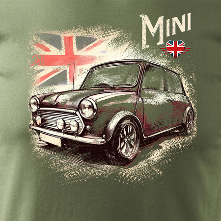 Verkauf - Mini Morris Mini Cooper Sammlerstück Herren khaki REGULAR Autohemd