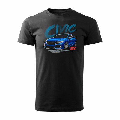 Honda Civic SI Herren T-Shirt Schwarz REGULAR