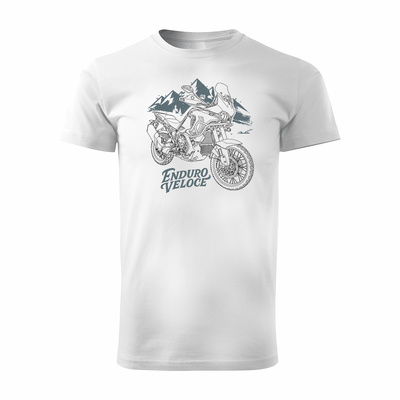 MV Agusta Enduro Veloce Herren Weiss Motorrad Motorrad-T-Shirt
