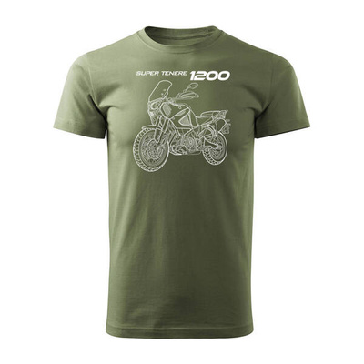 Yamaha Super Tenere 1200 Herren khaki REGULAR Motorrad-T-Shirt