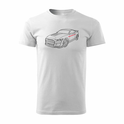 Ford Mustang Auto-T-Shirt Ford Mustang Shelby GT F35 Herren REGULAR weiß