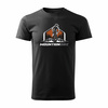 MTB Downhill Mountainbike T-shirt Herren schwarz REGULAR