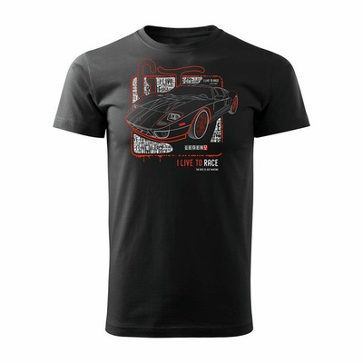 Auto-T-Shirt mit Ford GT Auto Herren schwarz REGULAR